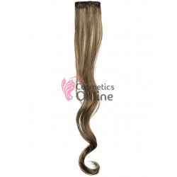 Extensie de par suvita dubla ondulata Vigurous de 45 cm cu clips SUV - 39511 Saten Mediu Ash